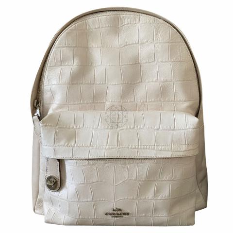 Coach on sale embossed backpack